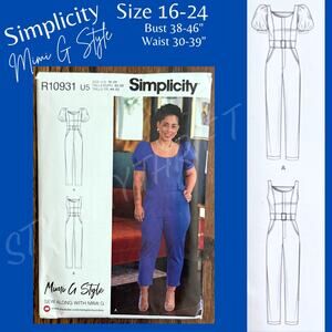 UC FF Mimi G Simplicity R10931 Jumpsuit Plus SZ 16-24 Bust 38-46" Waist 30-39"